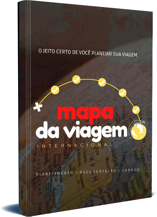 Mapa da viagem internacional